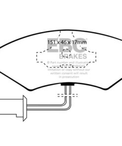 EBC Greenstuff 2000 Brake Pad Set (FRONT) DP2389 - Image 2