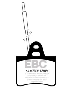 DP413 EBC Yellowstuff Street and Track Brake Pad Set [Rear] - Image 2