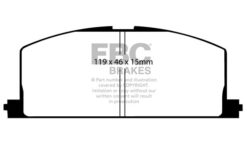 EBC Greenstuff 2000 Brake Pad Set (FRONT) DP2453 - Image 2