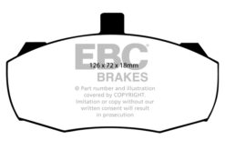 Alternative view of DP463 EBC Ultimax OEM Replacement Brake Pad Set [ Front ]