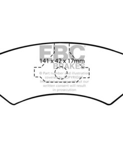 EBC Greenstuff 2000 Brake Pad Set (FRONT) DP2512 - Image 2