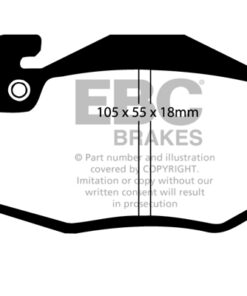 EBC Greenstuff 2000 Brake Pad Set (FRONT) DP2545 - Image 2