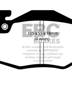 EBC Greenstuff 2000 Brake Pad Set (FRONT) DP2545/4 - Image 2