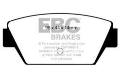 DP4576R EBC Yellowstuff Street and Track Brake Pad Set [Rear] - Image 2