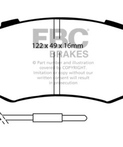 EBC Greenstuff 2000 Brake Pad Set (FRONT) DP2604 - Image 2