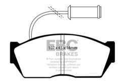 EBC Ultimax Brake Pad Set (FRONT) DP606 - Image 2