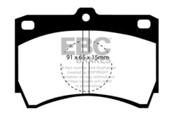EBC Ultimax Brake Pad Set (FRONT) DP607 - Image 2