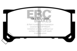 EBC Ultimax Brake Pad Set (FRONT) DP615 - Image 2