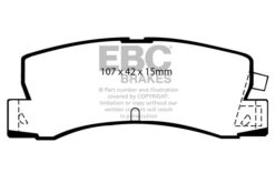 DP4629R EBC Yellowstuff Street and Track Brake Pad Set [Rear] - Image 2