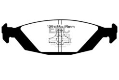 DP4635R EBC Yellowstuff Street and Track Brake Pad Set [Rear] - Image 2