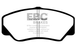 EBC Ultimax Brake Pad Set (FRONT) DP650 - Image 2