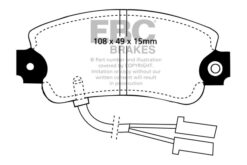 EBC Ultimax Brake Pad Set (FRONT) DP653 - Image 2
