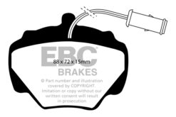 Alternative view of DP4663R EBC Yellowstuff Street and Track Brake Pad Set [Rear]