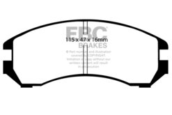 Alternative view of DP4665R EBC Yellowstuff Street and Track Brake Pad Set [Front]