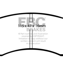 DP4665R EBC Yellowstuff Street and Track Brake Pad Set [Front] - Image 2