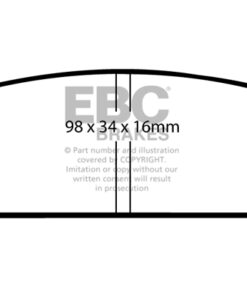 DP4686/2R EBC Yellowstuff Street and Track Brake Pad Set [Rear] - Image 2