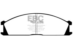 EBC Greenstuff 2000 Brake Pad Set (FRONT) DP2691 - Image 2