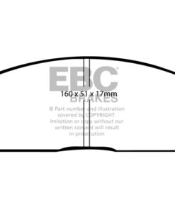 EBC Greenstuff 2000 Brake Pad Set (FRONT) DP2691 - Image 2