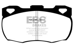 DP4708R EBC Yellowstuff Street and Track Brake Pad Set [Front] - Image 2