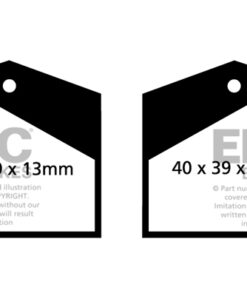 EBC Ultimax Brake Pad Set (REAR) DP709 - Image 2