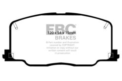 EBC Ultimax Brake Pad Set (FRONT) DP725 - Image 2