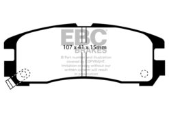 Alternative view of DP4738R EBC Yellowstuff Street and Track Brake Pad Set [Rear]