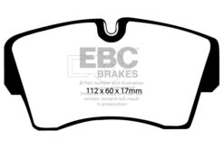 EBC Ultimax Brake Pad Set (FRONT) DP754 - Image 2
