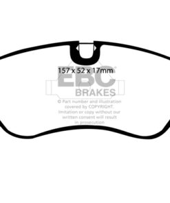 EBC Greenstuff 2000 Brake Pad Set (FRONT) DP2760 - Image 2