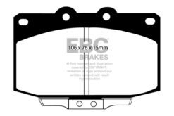 EBC Redstuff Brake Pads - DP3763C - Image 2