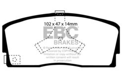 EBC Greenstuff 2000 Brake Pad Set (FRONT) DP2765 - Image 2