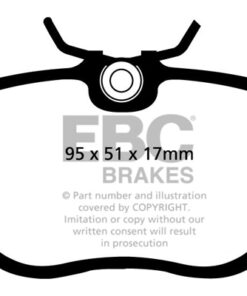 EBC Greenstuff 2000 Brake Pad Set (FRONT) DP2779 - Image 2