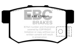 Alternative view of DP4781/2R EBC Yellowstuff Street and Track Brake Pad Set [Rear]