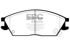 Alternative view of DP4803R EBC Yellowstuff Street and Track Brake Pad Set [Front]