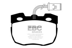 Alternative view of DP4814R EBC Yellowstuff Street and Track Brake Pad Set [Front]
