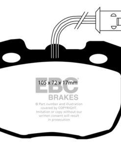 EBC Ultimax Brake Pad Set (FRONT) DP814 - Image 2