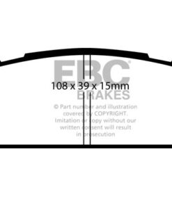 DP4821R EBC Yellowstuff Street and Track Brake Pad Set [Rear] - Image 2