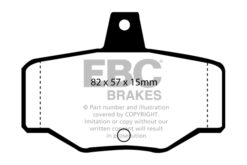 DP4834R EBC Yellowstuff Street and Track Brake Pad Set [Rear] - Image 2
