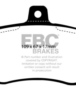 EBC Ultimax Brake Pad Set (FRONT) DP838 - Image 2