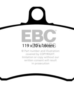 EBC Greenstuff 2000 Brake Pad Set (FRONT) DP2841 - Image 2