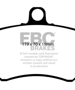 EBC Greenstuff 2000 Brake Pad Set (FRONT) DP2841/2 - Image 2