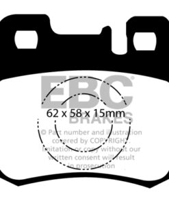 DP4846R EBC Yellowstuff Street and Track Brake Pad Set [Rear] - Image 2