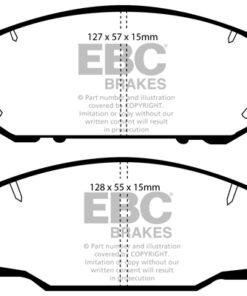 EBC Ultimax Brake Pad Set (FRONT) DP877 - Image 2