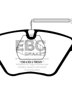 EBC Ultimax Brake Pad Set (FRONT) DP881 - Image 2