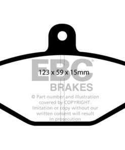 DP4885R EBC Yellowstuff Street and Track Brake Pad Set [Rear] - Image 2