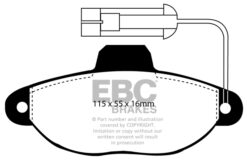 EBC Ultimax Brake Pad Set (FRONT) DP945 - Image 2