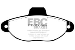EBC Ultimax Brake Pad Set (FRONT) DP945/2 - Image 2