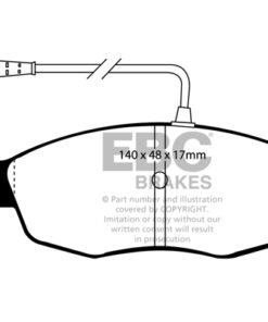 DP4948R EBC Yellowstuff Street and Track Brake Pad Set [Front] - Image 2