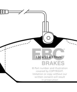 DP4949R EBC Yellowstuff Street and Track Brake Pad Set [Front] - Image 2