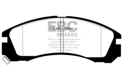EBC Greenstuff 2000 Brake Pad Set (FRONT) DP2954 - Image 2