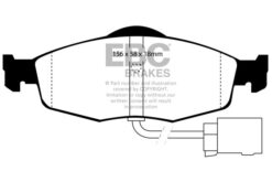 EBC Greenstuff 2000 Brake Pad Set (FRONT) DP2955 - Image 2